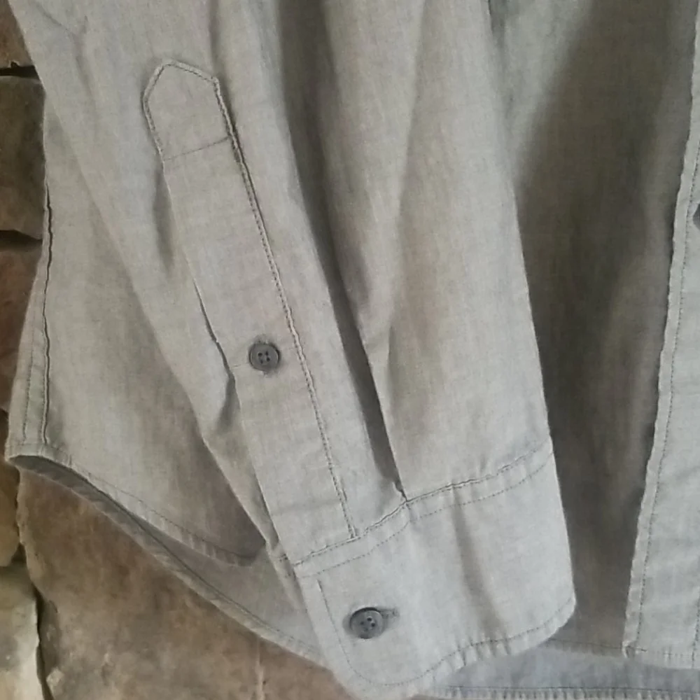 J. Crew Men's Gray Cotton Button Down